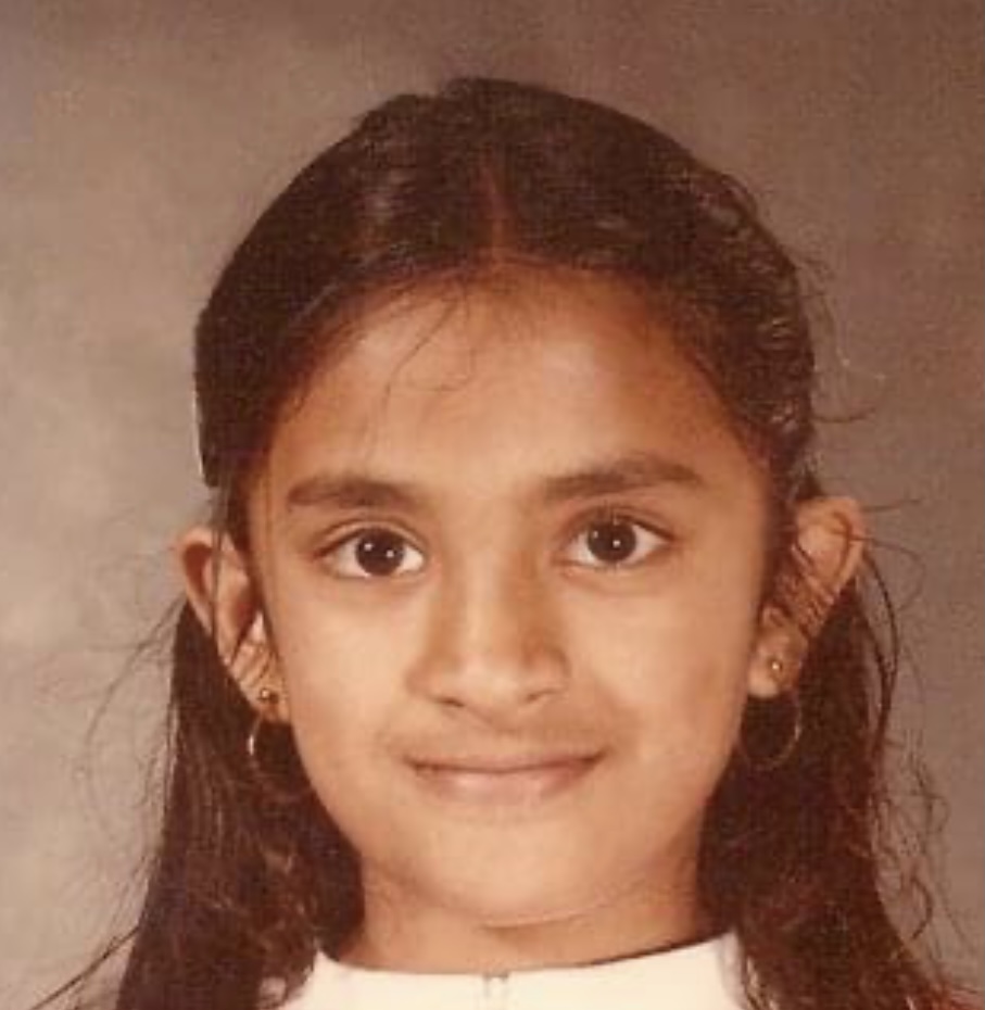 Anju Redheendran, age nine, fourth grade school photo