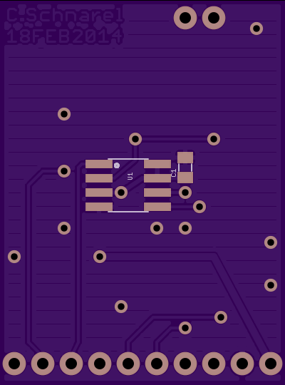 Moteino Peripherals Half-Shield bottom side