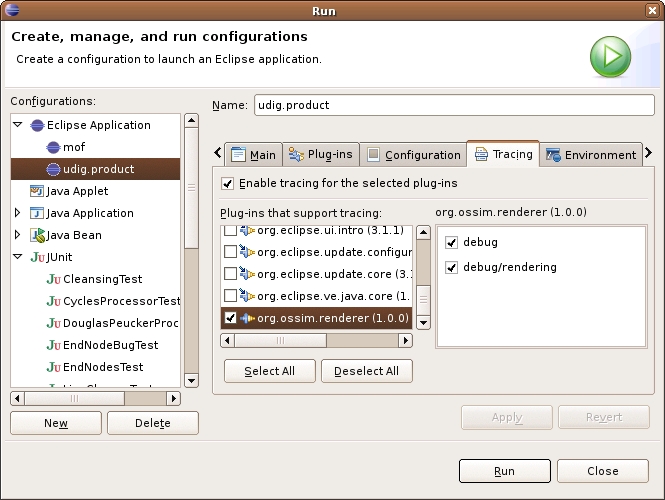 Plugin Debug and Tracing Support — uDig 2.0.0.RC1 Developers Guide