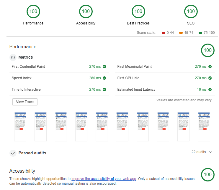 Card webcomponent Audit