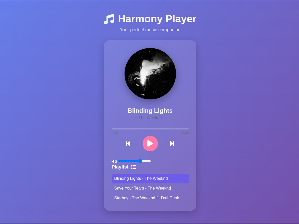 Music Player Screenshot