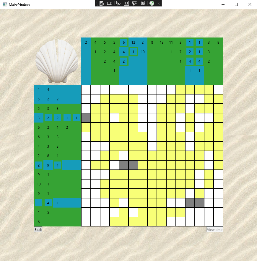 Screenshot of game while solving a puzzle