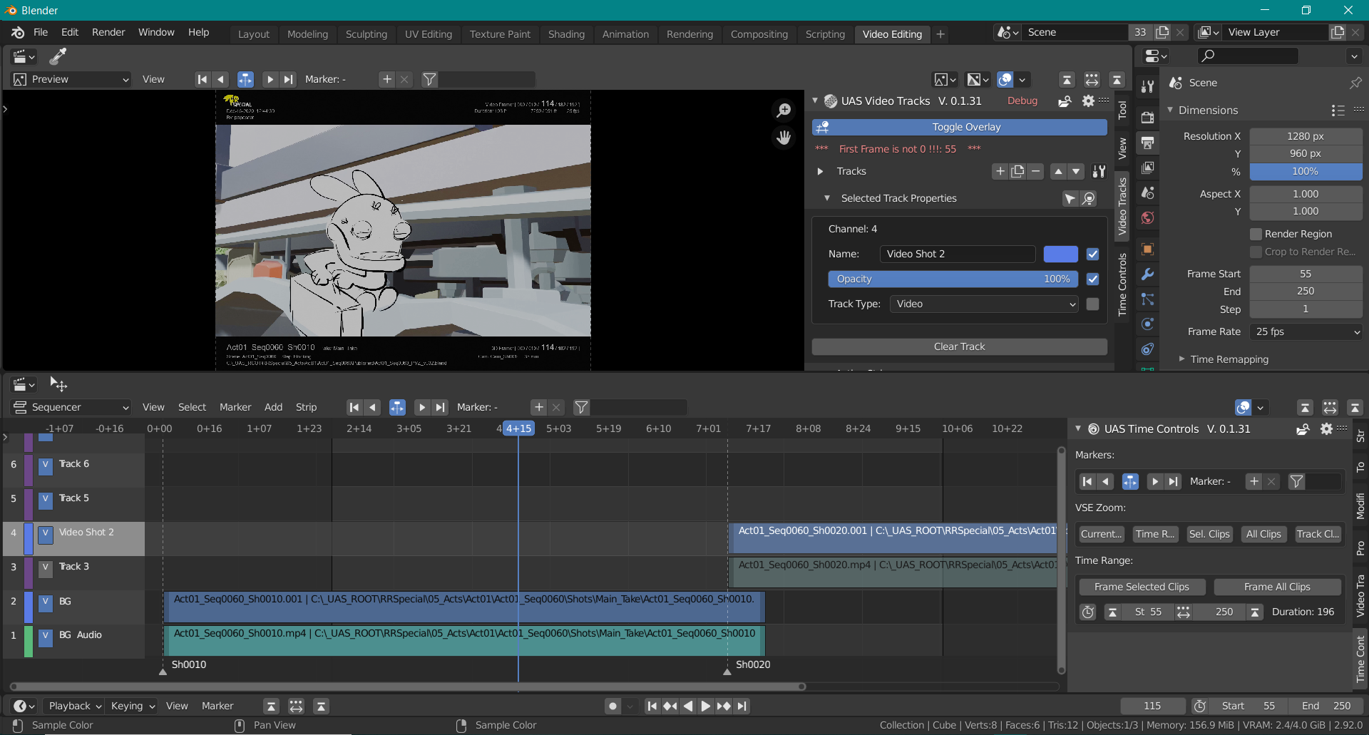 Video Tracks screenshot