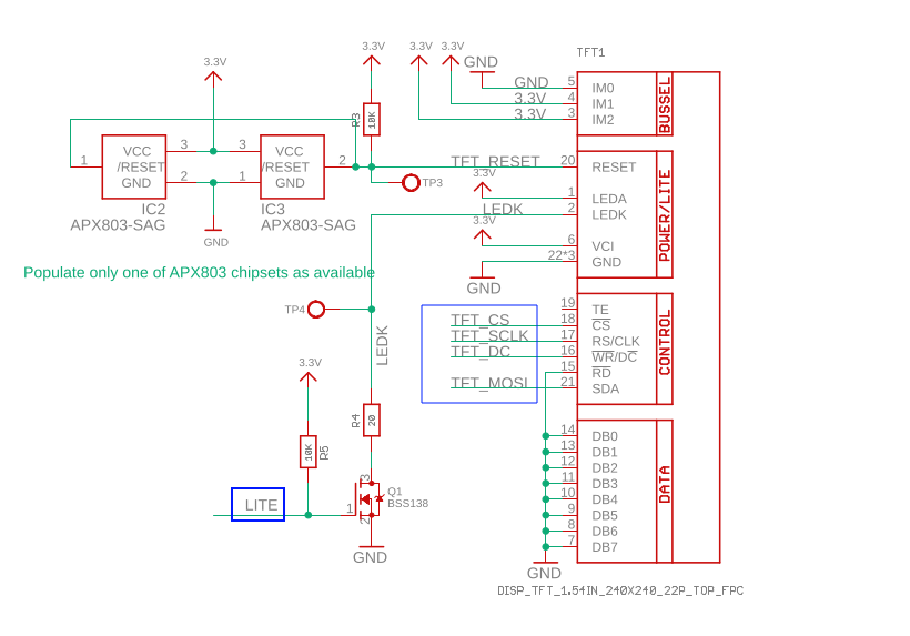 LCD schematic