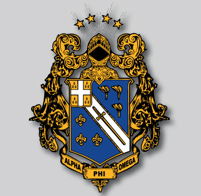 Alpha Phi Omega coat of arms