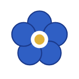 Forget-me-not flower icon