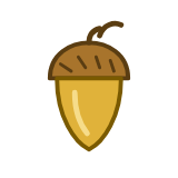 Acorn icon for the oak tree