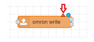 Write node with the unconfigured marker