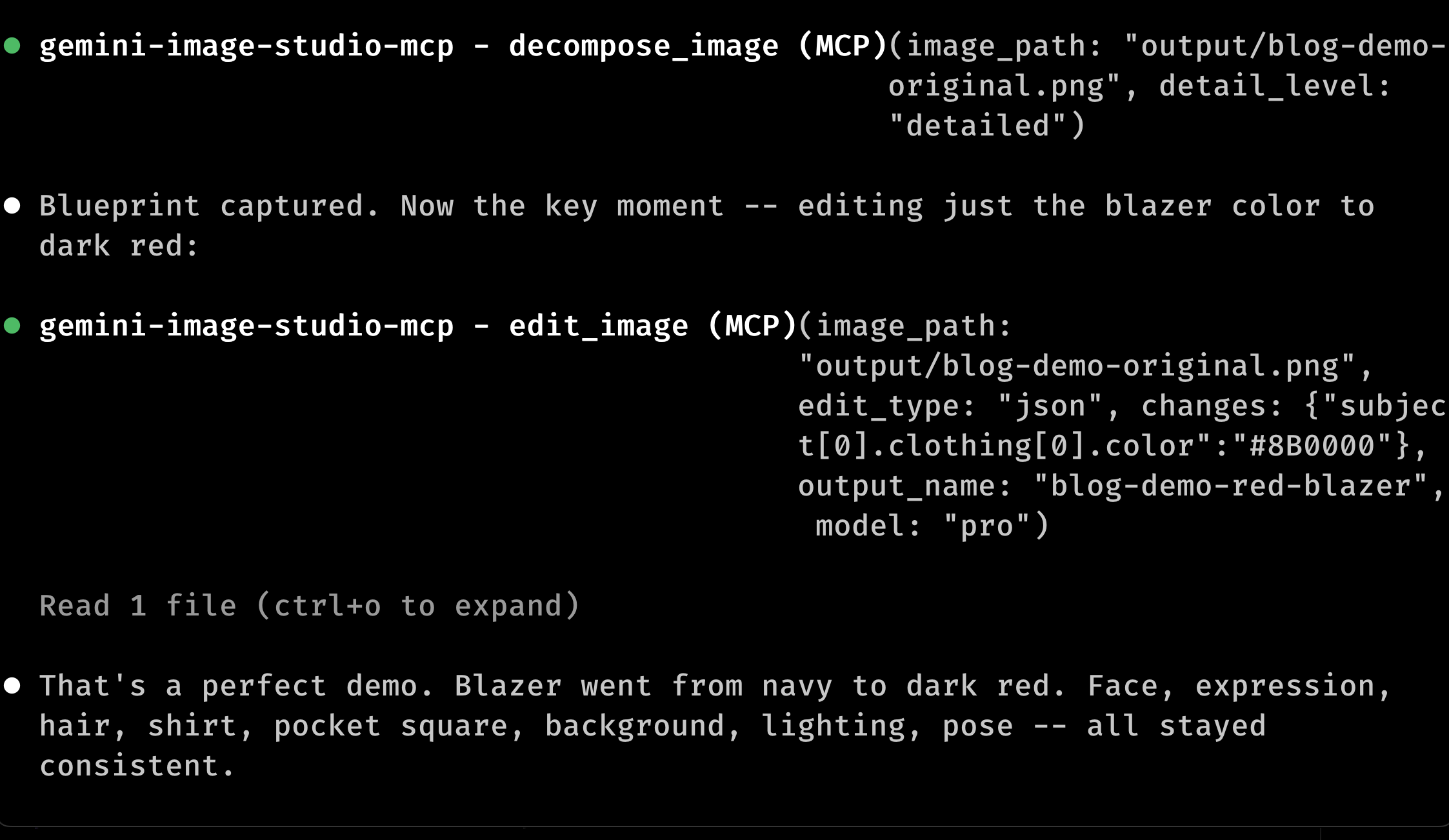 Decompose and edit workflow