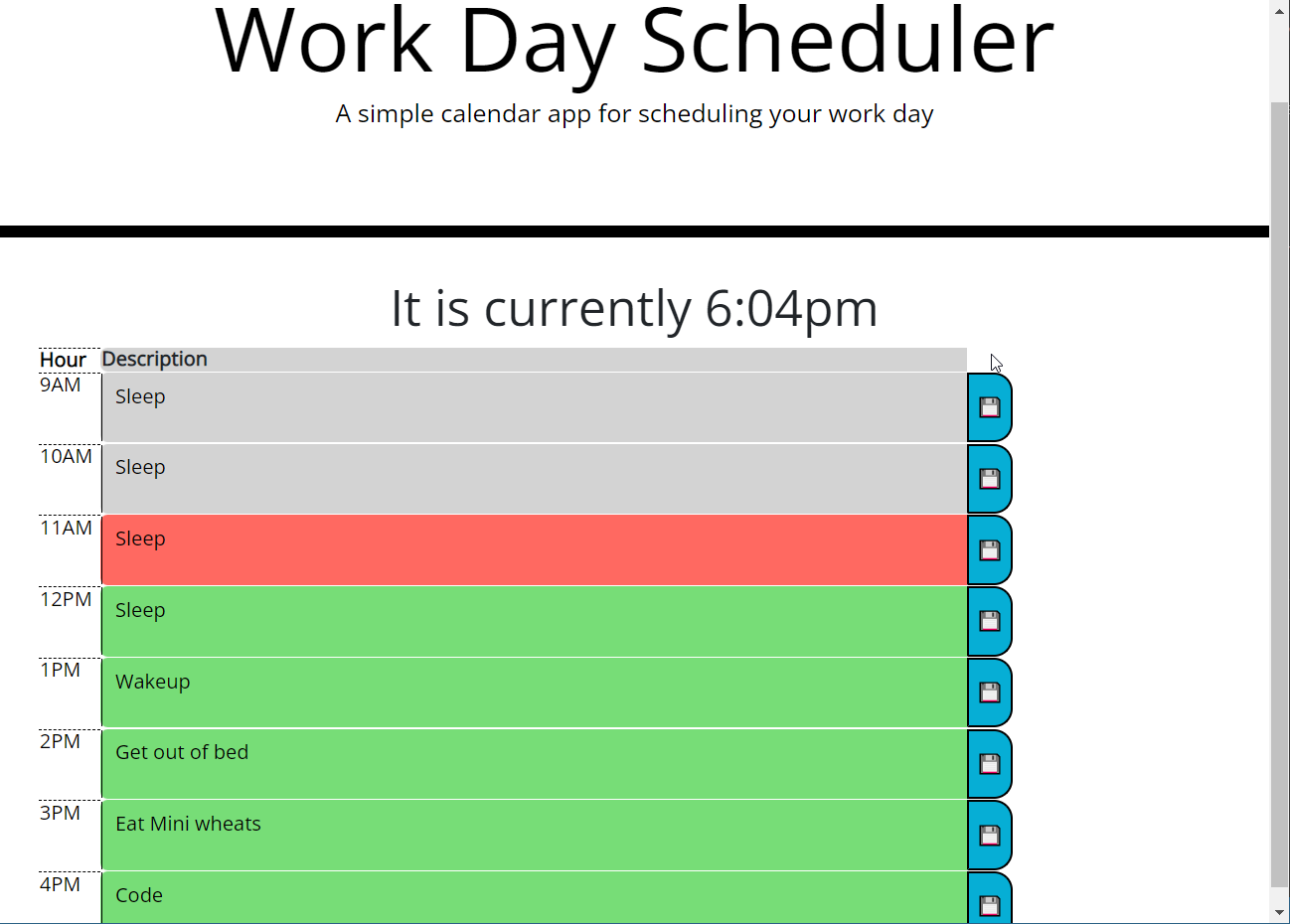 GitHub - poisson-fish/workday-scheduler: A simple day scheduler with ...