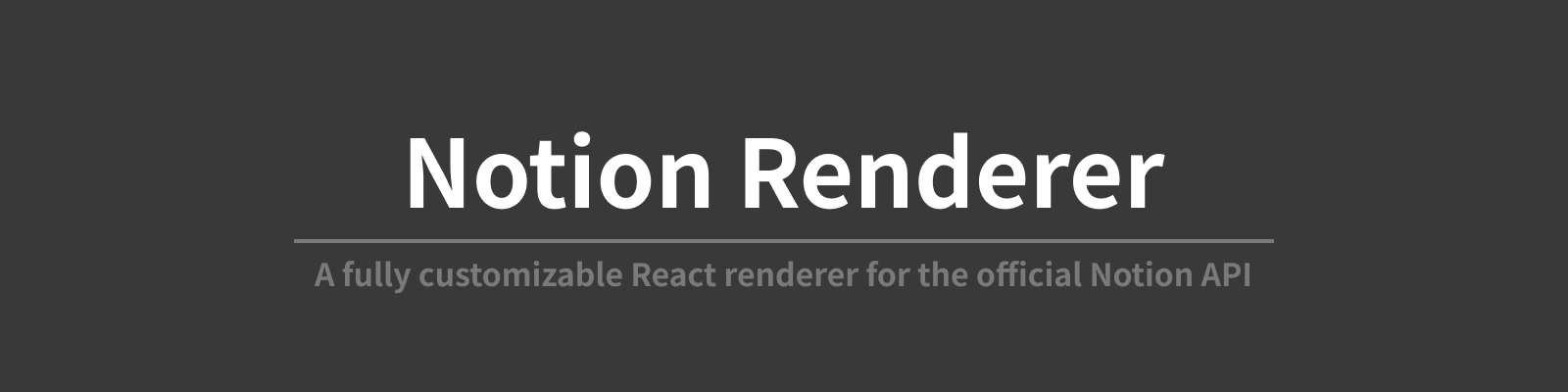 Notion Renderer