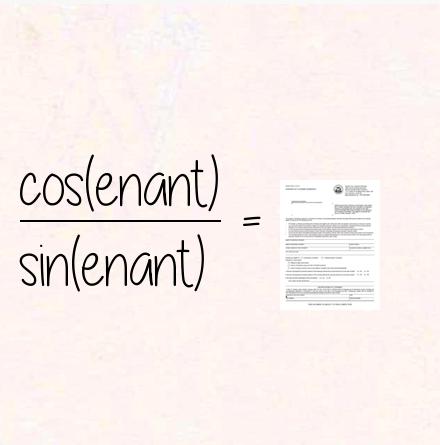 cos(enant) / sin(enant) = cotenant