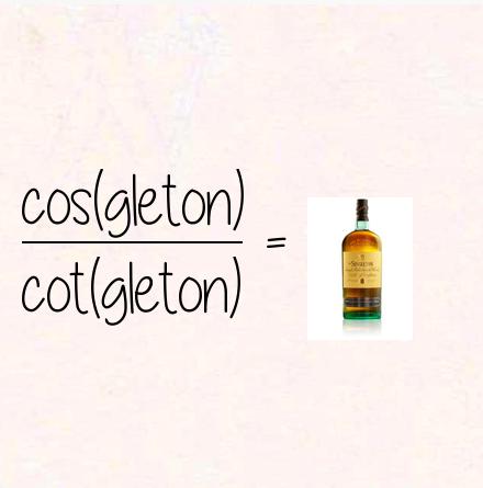 cos(gleton) / cot(gleton) = singleton