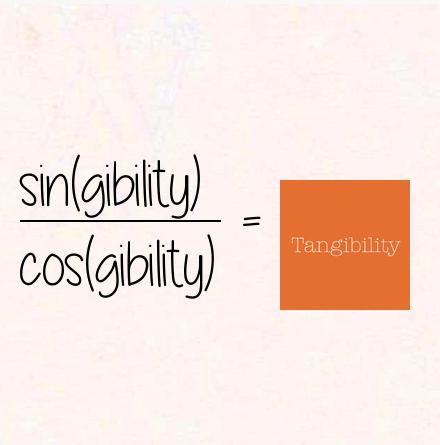 sin(gibility) / cos(gibility) = tangibility