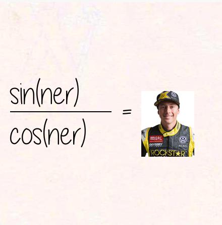 sin(ner) / cos(ner) = tanner