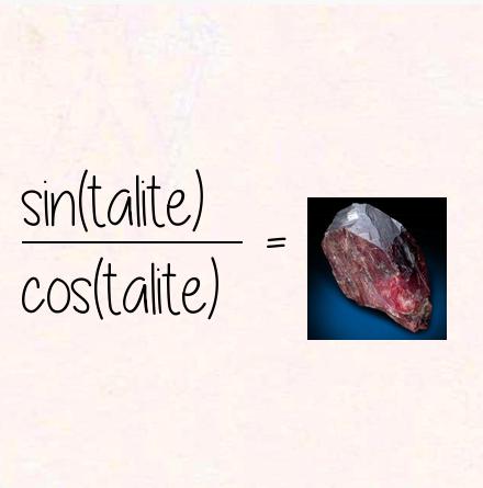 sin(talite) / cos(talite) = tantalite