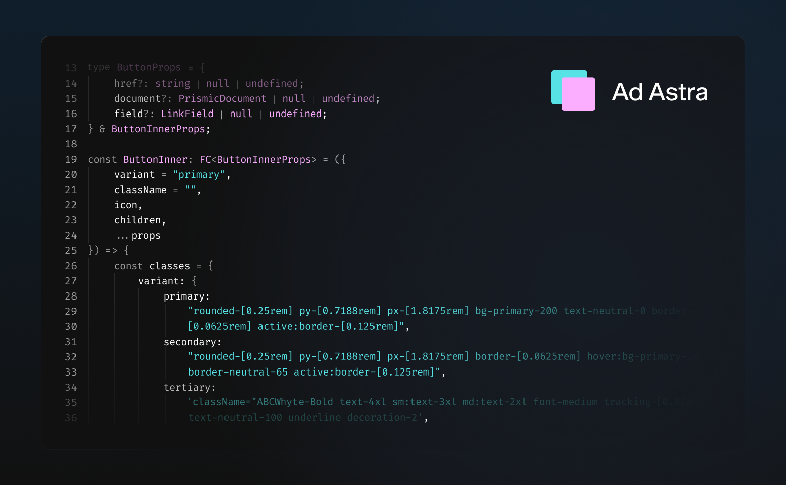 Ad Astra Dark Theme