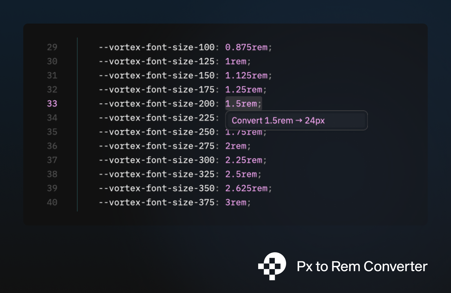 Px to Rem