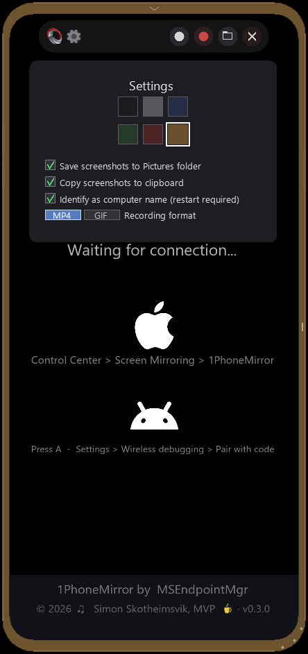 1PhoneMirror screenshot 3