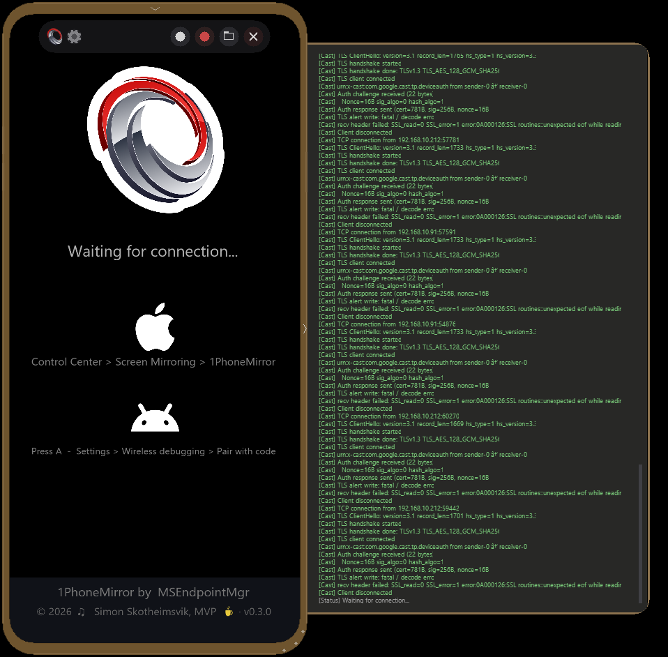 1PhoneMirror screenshot 4