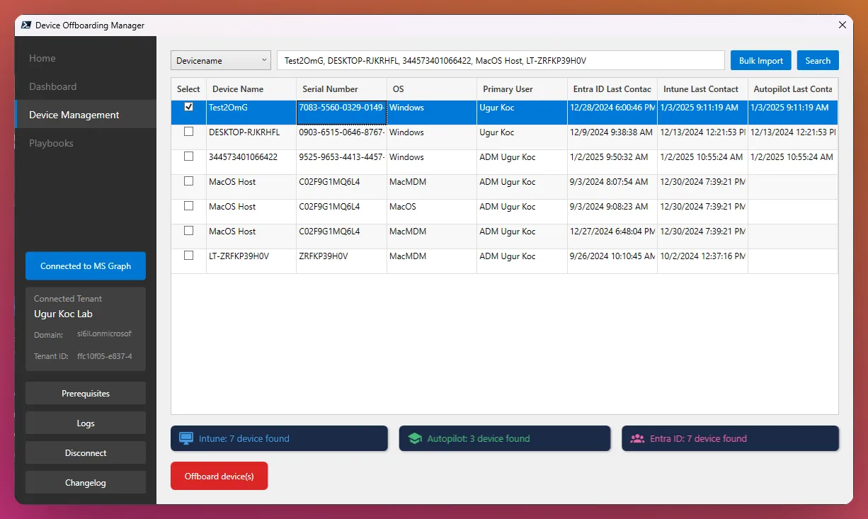 Device Offboarding Manager screenshot 2 of 5