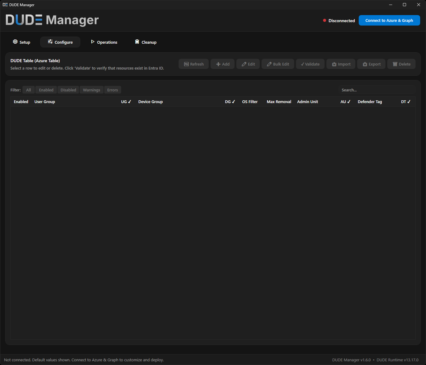 DUDE Manager screenshot 2