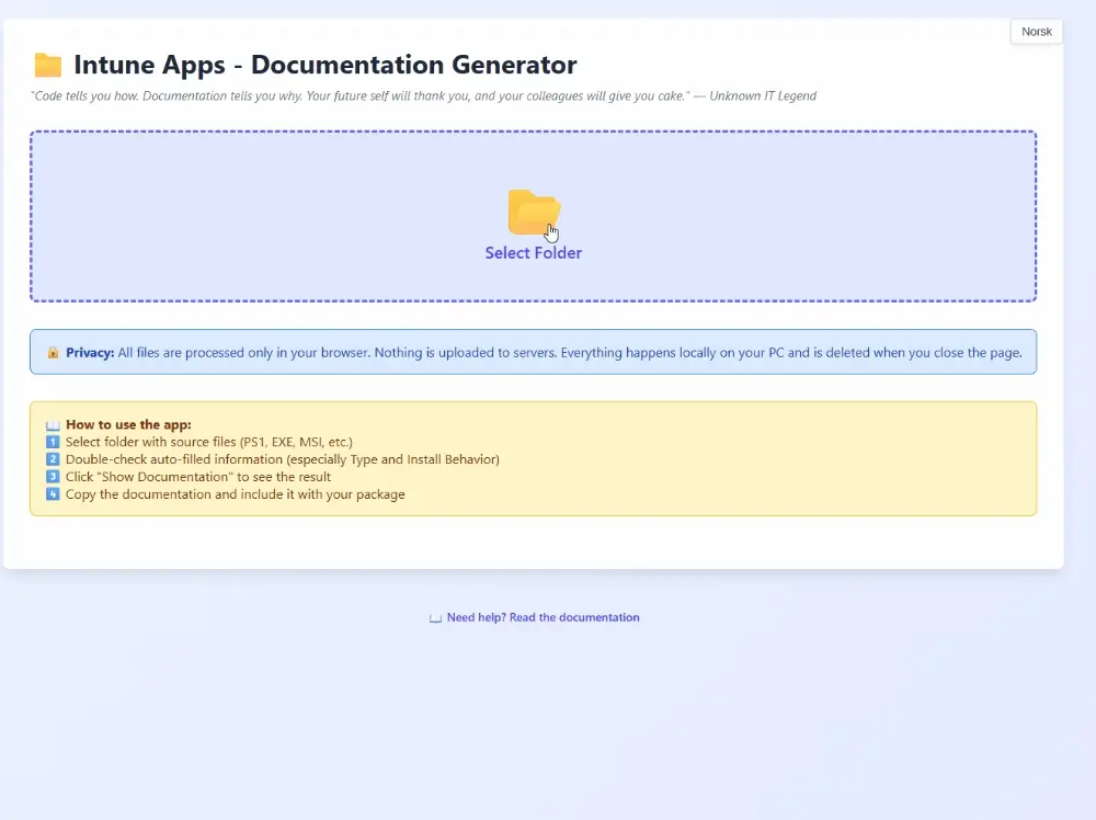IntuneAppDoc.com screenshot 2 of 2