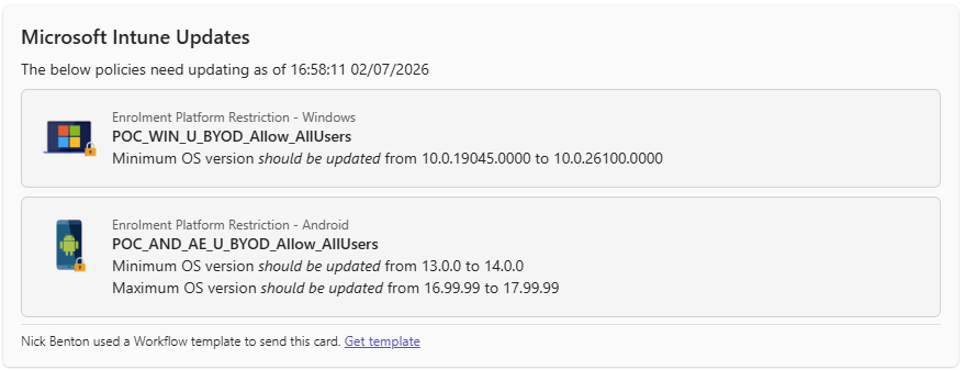 IntuneOSCompliance screenshot 3 of 5