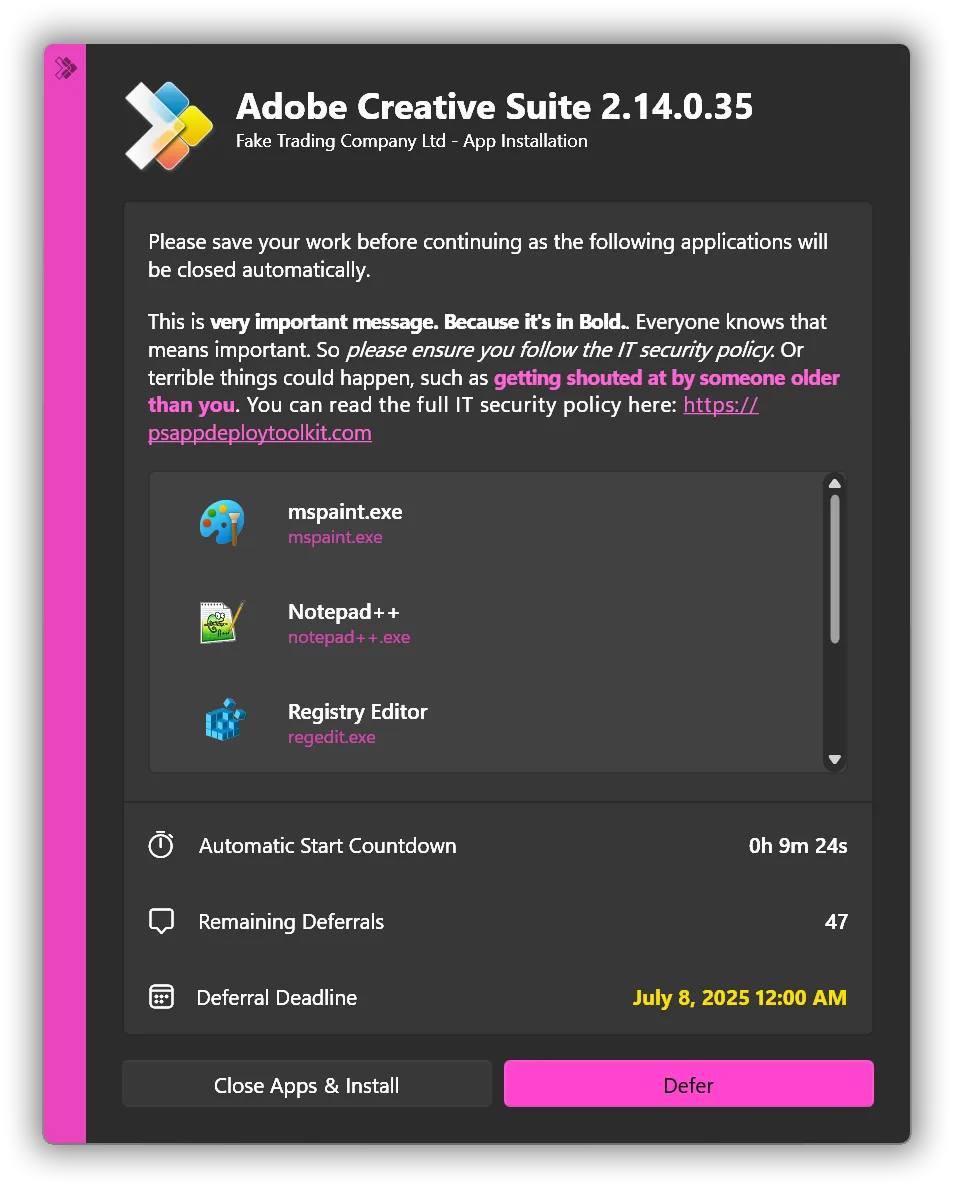 PSAppDeployToolkit screenshot 4 of 4
