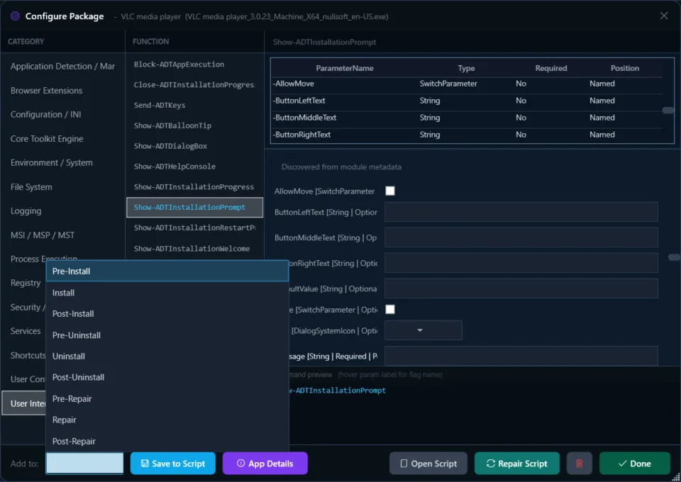 WinGet-PSADT-GUI-Tool screenshot 3 of 5