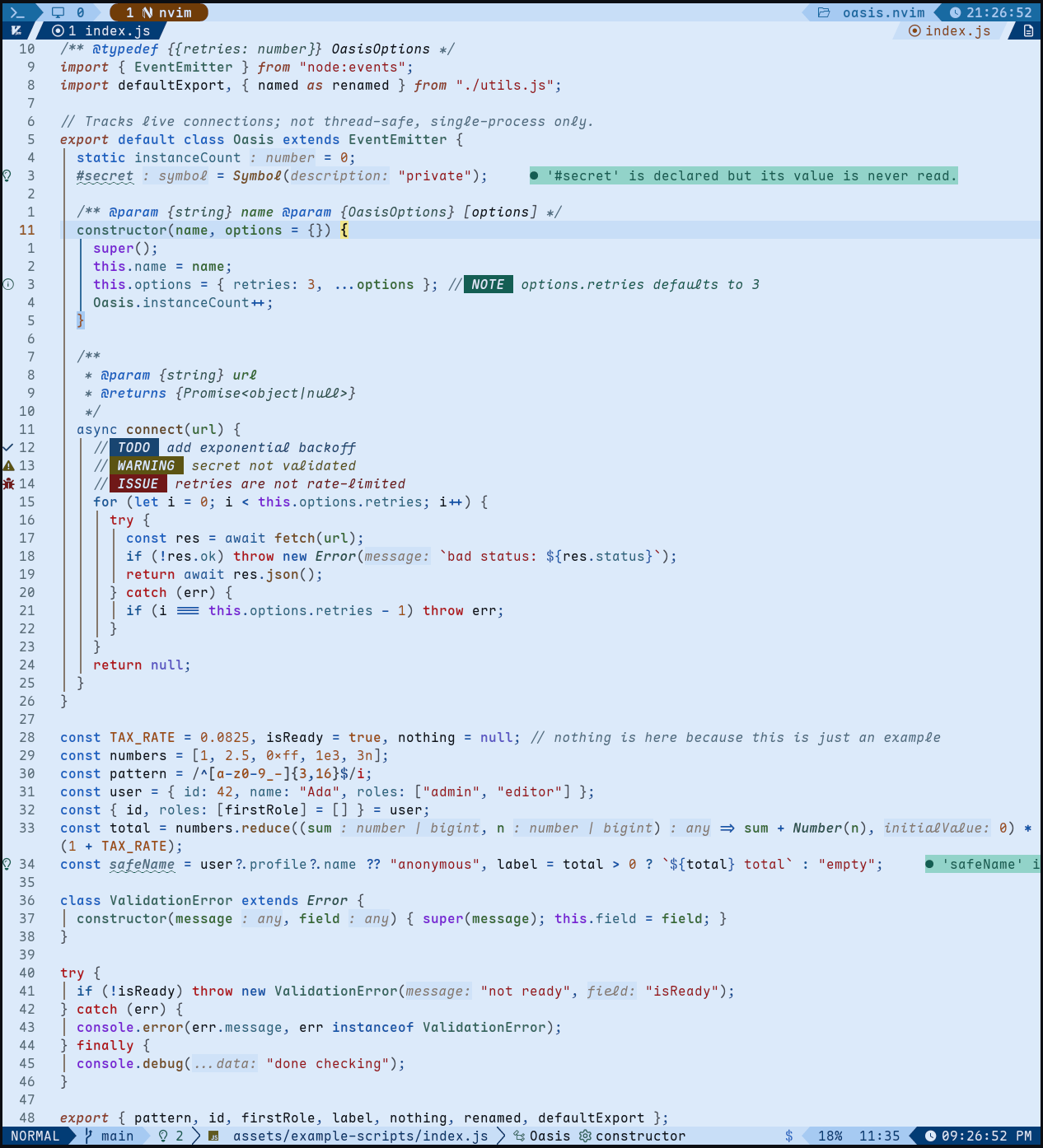 Lagoon light mode code sample