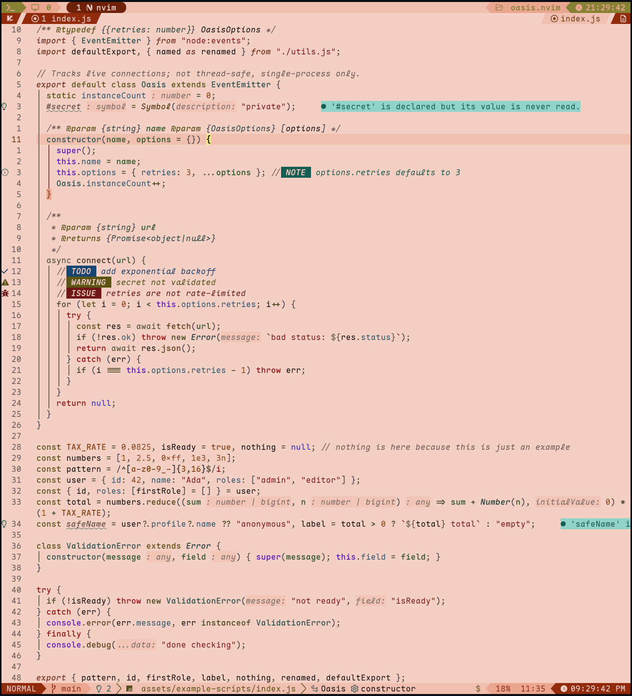 Scorpion light mode code sample
