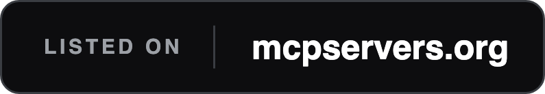 Listed on mcpservers.org