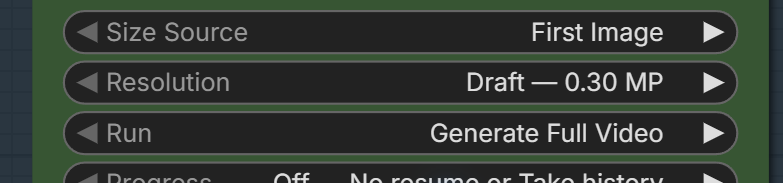 First Image sizing with Draft 0.30 MP