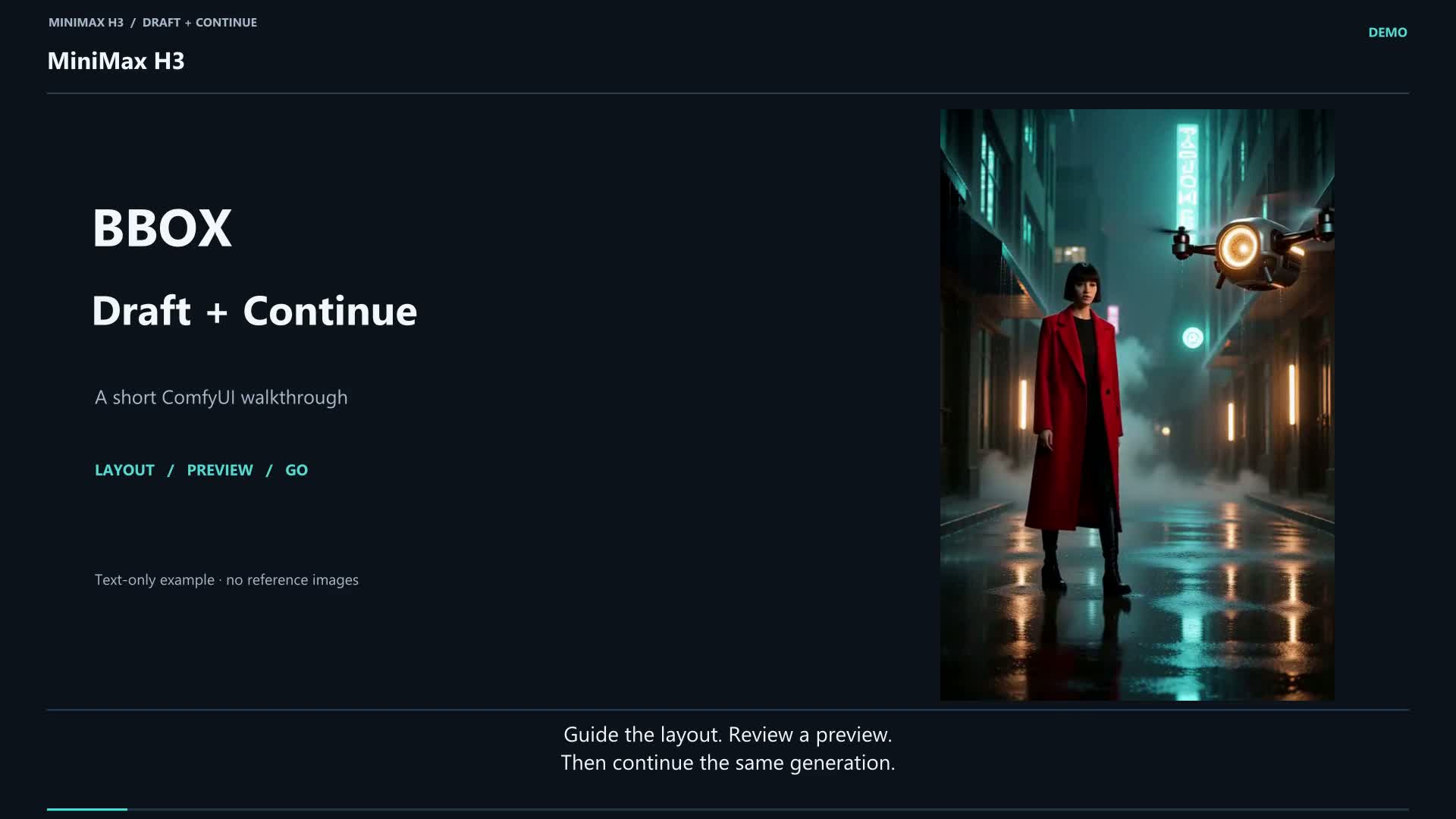BBOX Layout, Preview and Continue — English video tutorial