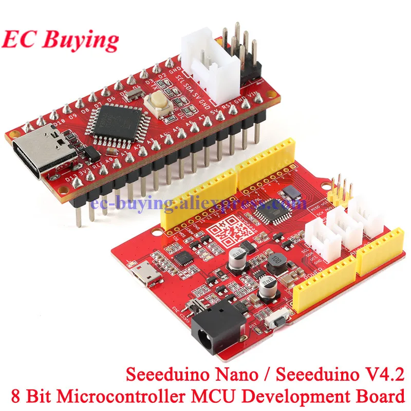 Seeeduino Seeed V4.2 For Arduino Nano Atmega328P AVR 8 Bit Microcontroller MCU Development Board Mod