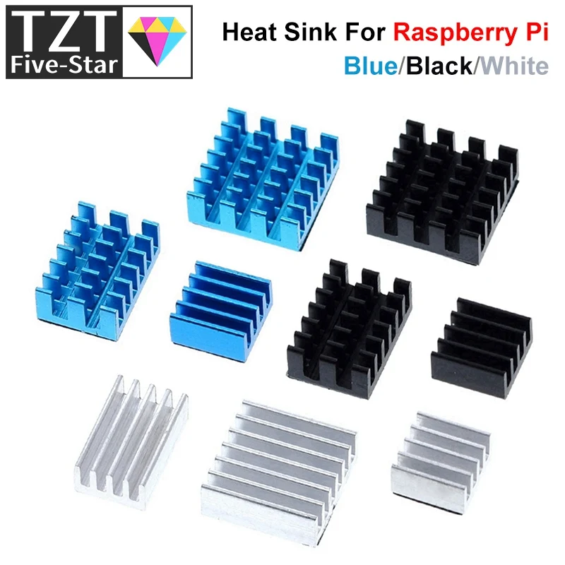 For Raspberry Pi 4 Heat Sink 3pcs Raspberry Pi 4B Aluminum Heatsink Radiator Cooling Kit Cooler for 