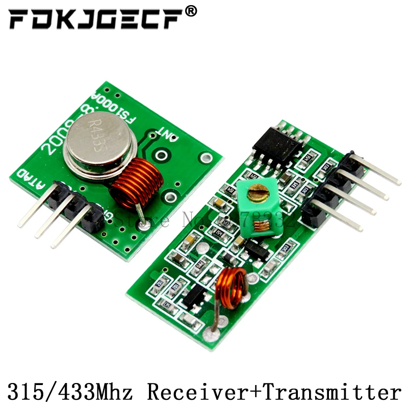 433Mhz RF Wireless Transmitter Module and Receiver Kit 5V DC 433MHZ/315MHZ Wireless For Arduino Rasp