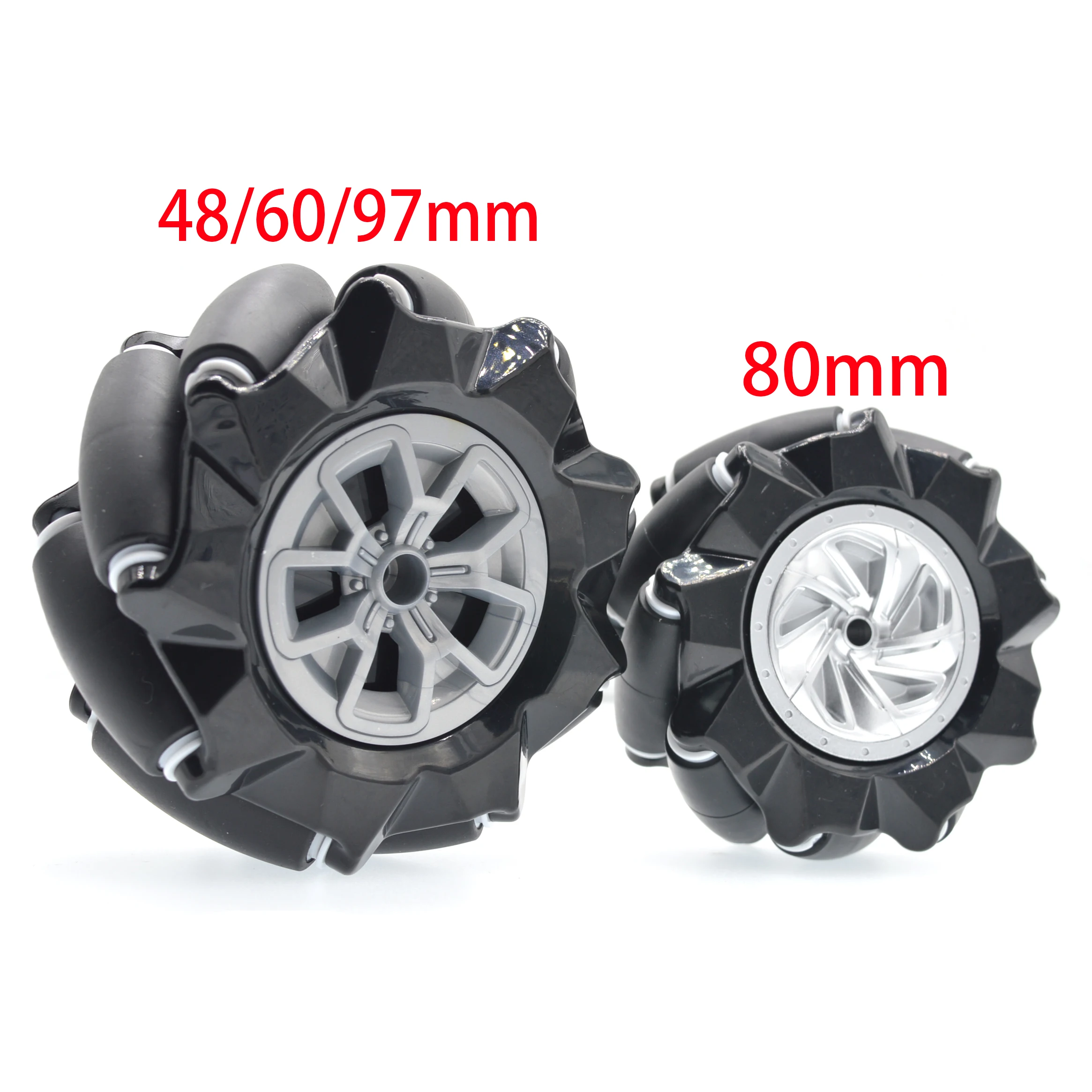 1Pc 48/60/80/97/103/125mm Mecanum Wheel Smart Car Motor TT Motor Shaft Coupling Robot Kit for Robot 