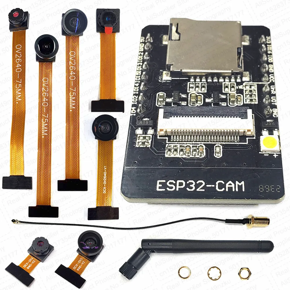 Original Ai ESP32 CAM with OV2640 Camera Module Kit 8MB PSRAM 2.4G WIFI 66 120 160 Degrees 650nm 850