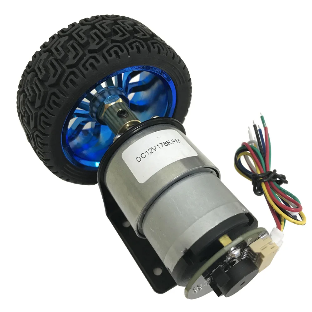65mm 85mm 130mm Wheel Hub Motor Kit Hall Encoder DC 6V 12V Gear Reducer 6rpm To 1590rpm Motor 12 V R