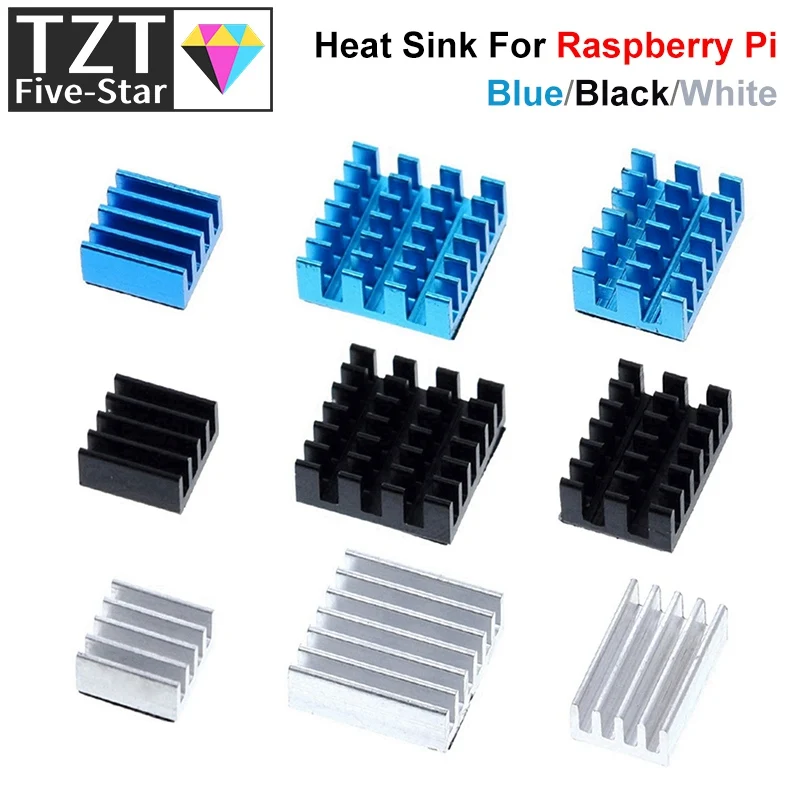 For Raspberry Pi 4 Heat Sink 3pcs Raspberry Pi 4B Aluminum Heatsink Radiator Cooling Kit Cooler for 