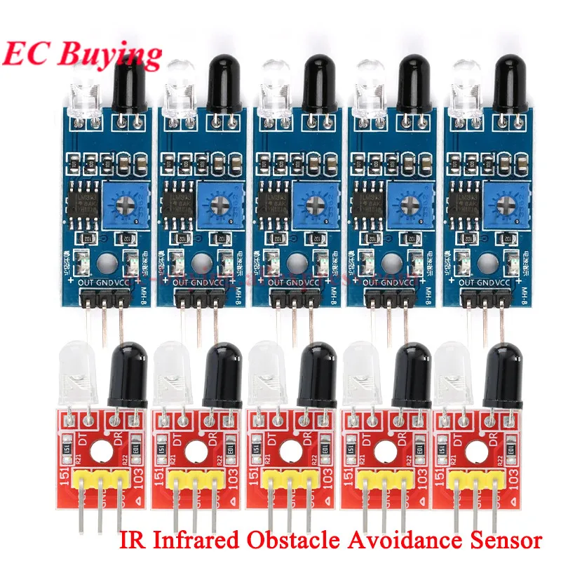 10Pcs/1pc MH-B IR Infrared Obstacle Avoidance Sensor Module for Arduino Smart Car Robot 3-Wire Refle