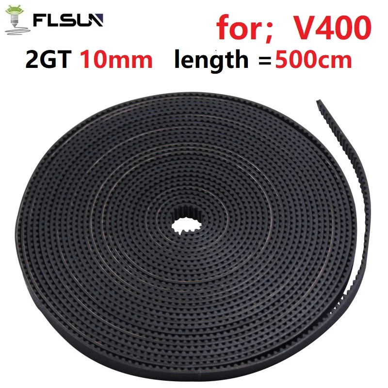 FLSUN V400 Synchronous Timing Belt 500CM 3d Printer Accessories 2GT 10mm Tooth Type Wide Drive Synch