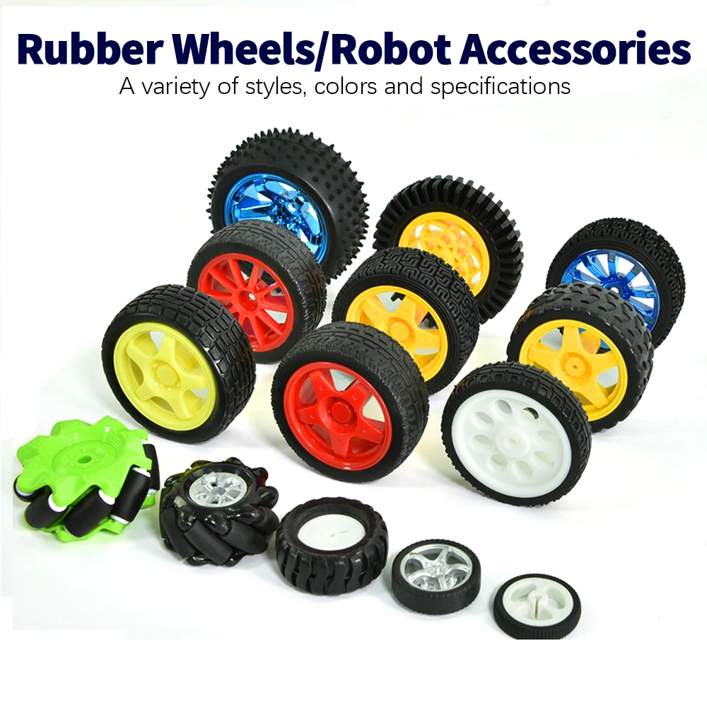 1PC Robot Wheel Mecanum Different Colors Wheels For Motor Arduino Smart Car Robot Wheel Accessories