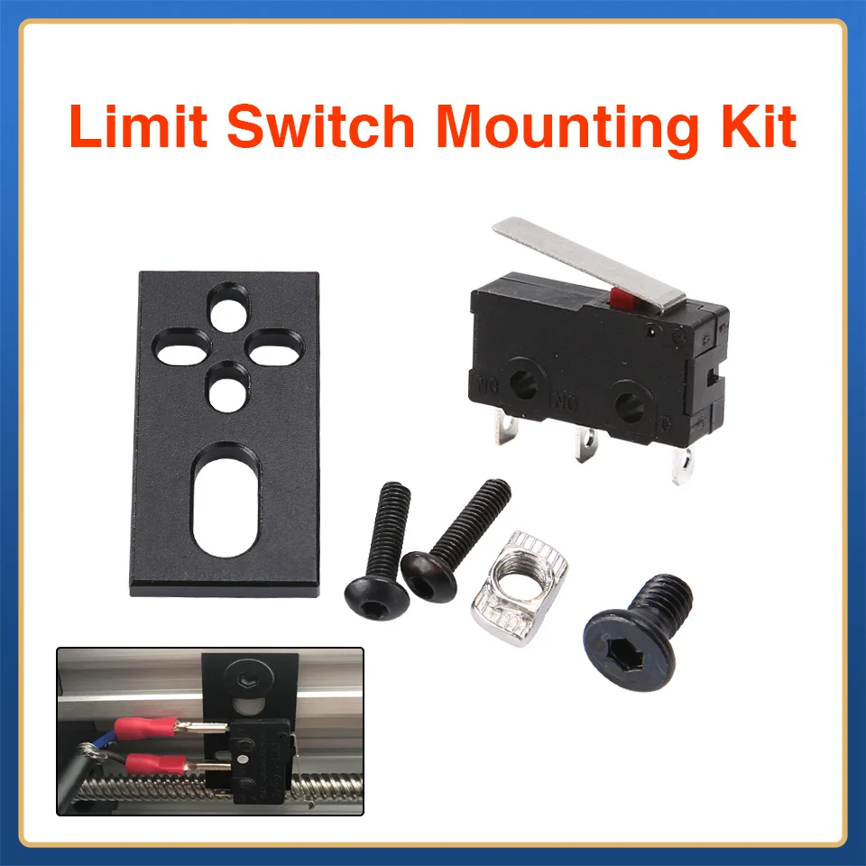 CNC Machining Micro Limit Switch Kit with Mounting Plate Miniature Limit Switch Mounting Plate for 3