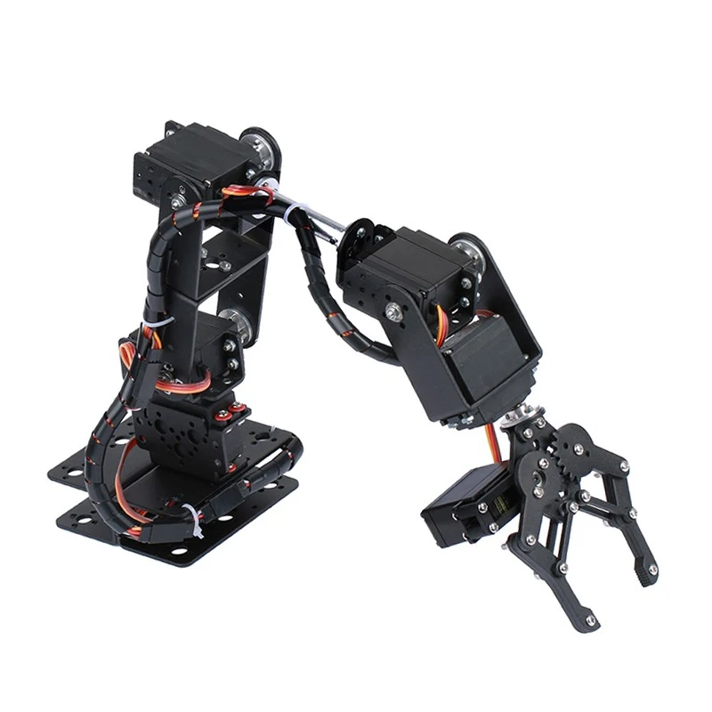 360 Degrees 6 DOF Robot Metal Alloy Mechanical Arm Claw Kit MG996R for Arduino Robotics Kit Educatio