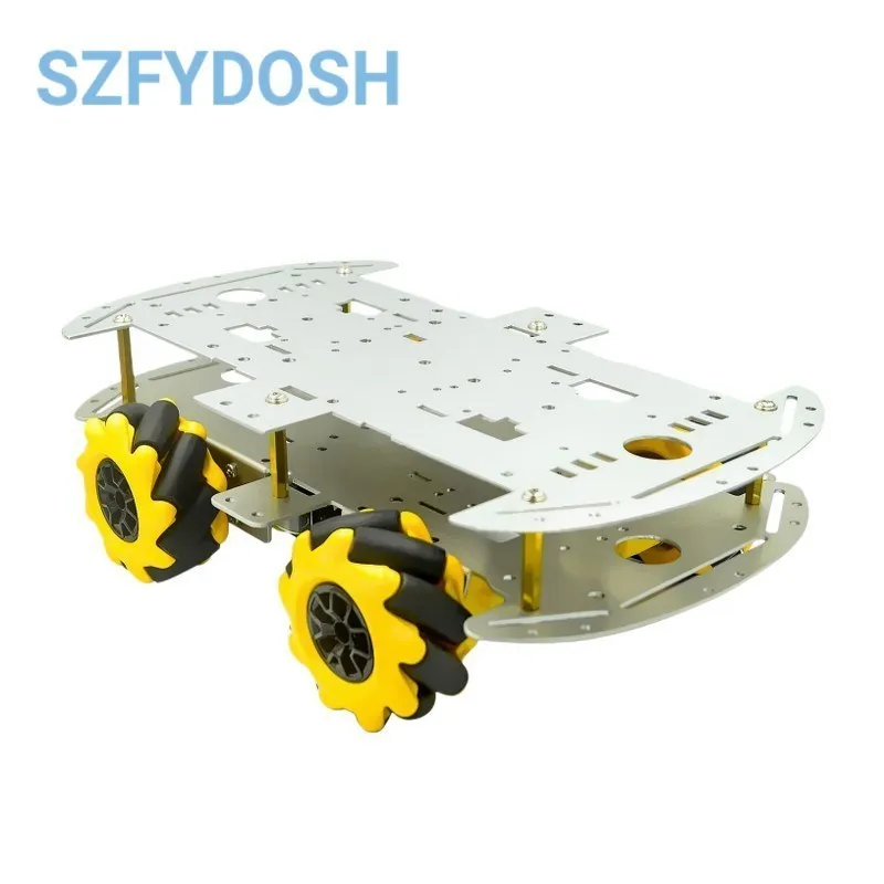 Mecanum Wheel Omni-directional Robot Car Chassis Kit with 4pcs TT Motor for Arduino for arduino Rasp