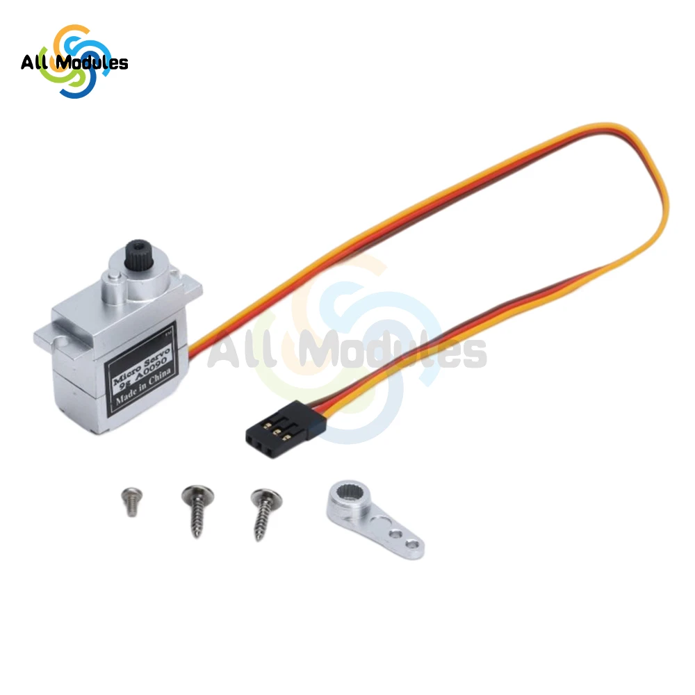 9G Micro Servo Metal Geared Motor Kit for RC Robot Arm Hand Control with Cable Mini Servos