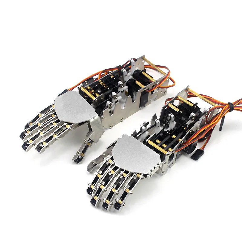5 DOF Robotic Hand Humanoid Five Fingers Metal Manipulator Arm Left/Right Hand with Servos for Ardui
